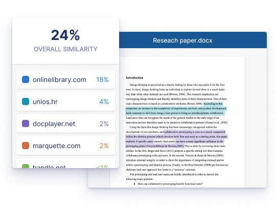 thesis check for plagiarism Turnitin Similarity Report